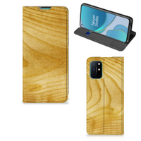 OnePlus 8T Book Wallet Case Licht Hout