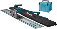 Makita sp001gz04 invalcirkelzaag | set | 40v max |165 mm | zonder accu's en lader | met aws zender + geleiderail 1500 mm + tas