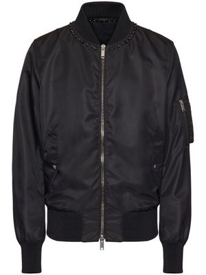 Valentino Garavani veste bomber Rockstud - Noir