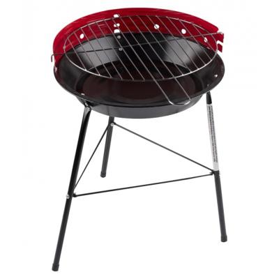 Houtskool Barbecue - rond - D33 x H43 cm - rood - BBQ - driepoot