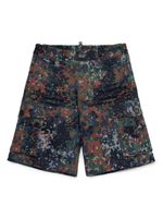 DSQUARED2 KIDS short à imprimé camouflage - Vert - thumbnail