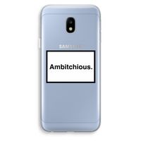 Ambitchious: Samsung Galaxy J3 (2017) Transparant Hoesje Ambitchious: Samsung Galaxy J3 (2017) Transparant Hoesje