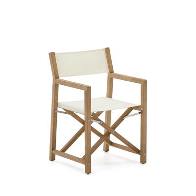 Kave Home Klapstoel 'Vilara' Acaciahout, kleur Wit