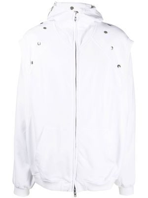 Walter Van Beirendonck hoodie Star à fermeture zippée - Blanc