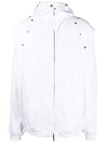 Walter Van Beirendonck hoodie Star à fermeture zippée - Blanc
