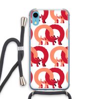 Dogs: iPhone XR Transparant Hoesje met koord