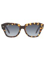 Ray-Ban lunettes de soleil State Street à monture effet écaille de tortue - Marron