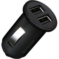 Transcend Dual USB Car Lighter Adapter DC-adapter - thumbnail