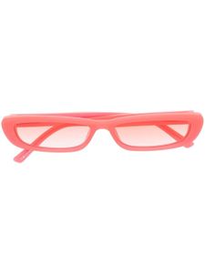 Linda Farrow lunettes de soleil à monture fine - Rose