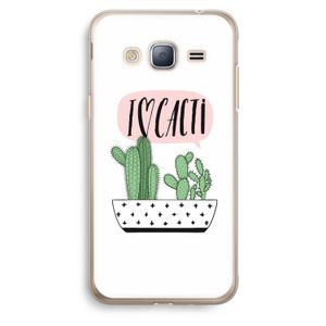 I love cacti: Samsung Galaxy J3 (2016) Transparant Hoesje