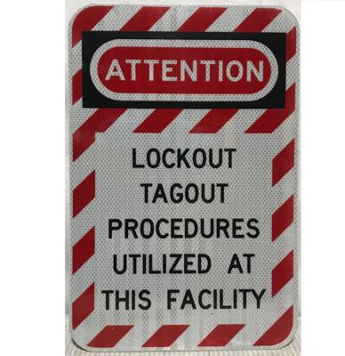 Attention Lockout Tagout Procedures Utilized At This Facility - Origineel
