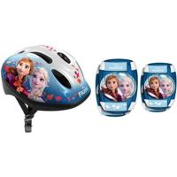 Casco combinato THE QUEEN OF SNOW II + supporto per ginocchio + protezioni per gomiti - misura 50-56 cm