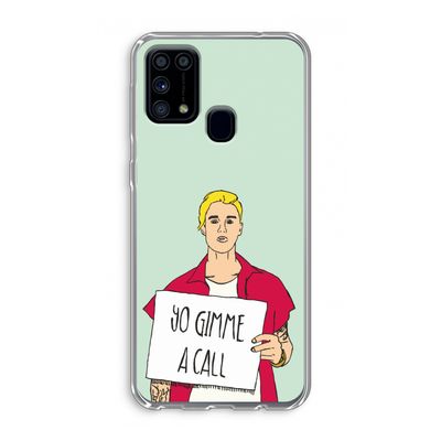 Gimme a call: Samsung Galaxy M31 Transparant Hoesje