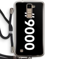 #9000: LG K10 (2016) Transparant Hoesje met koord