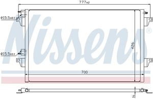 Condensor, airconditioning 940153