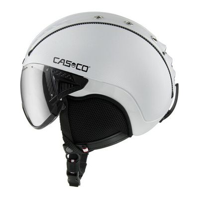 Skihelm Casco SP-2 Vizier - Wit - met Carbonic Vizier Skihelm Casco SP-2 Vizier - Wit - met Carbonic Vizier