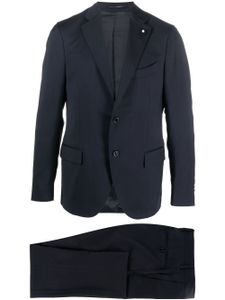 Lardini costume à veste à simple boutonnage - Bleu