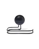 HEMA Toiletrolhouder met zuignap zwart (zwart)