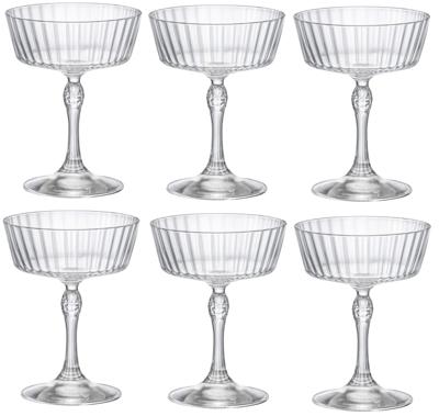Bormioli Rocco Cocktailglazen America 20&apos;s - 270 ml - 6 stuks