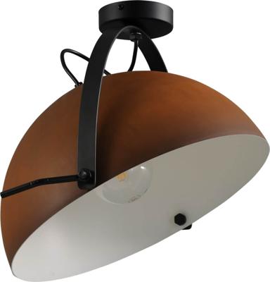 Masterlight Landelijke plafondlampLarino 40 roestbruin met wit - 5198-25-06-B