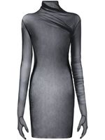 Ann Demeulemeester robe courte Nicolas en mesh - Noir