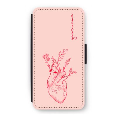 Blooming Heart: iPhone 12 Pro Flip Hoesje