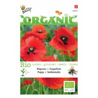 5 stuks Organic Papaver rhoeas red (Skal 14275) - thumbnail