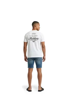 Malelions Luxury Stamp T-Shirt Heren Wit - Maat S - Kleur: Wit | Soccerfanshop