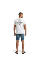 Malelions Luxury Stamp T-Shirt Heren Wit - Maat S - Kleur: Wit | Soccerfanshop
