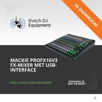 MACKIE ProFX16v3 FX-mixer met USB-interface