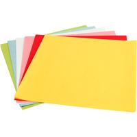Creativ Company Lantaarnpapier, vel 30x30 cm, 80 gr, standaardkleuren, 12 vel/ 1 doos
