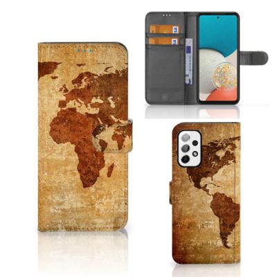 Samsung Galaxy A73 5G | Flip Cover | Wereldkaart