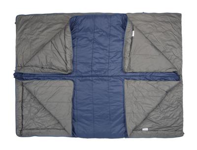 Exped Mega Sleep Duo 25 Mummie Slaapzak Grijs/Blauw L