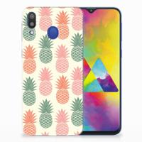 Samsung Galaxy M20 (Power) | Siliconen Case | Ananas
