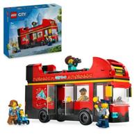LEGO City 60407 Rode dubbeldekkerbus, speelgoedbus, voertuig voor kinderen vanaf 7 jaar