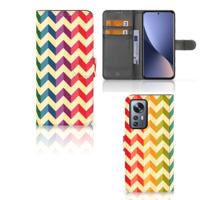 Xiaomi 12 Pro | Telefoon Hoesje | Zigzag Multi Color