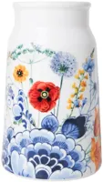 Heinen Delfts Blauw vaas melkbus keramiek bloementuintje 12.5x20.5cm delfts blauw