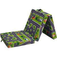 Opvouwbare haardstoel - SAMBA - Groen - Multi-positie - Autocircuitpatroon - 190 x 70 x 9 cm