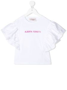 Alberta Ferretti Kids t-shirt à logo imprimé - Blanc