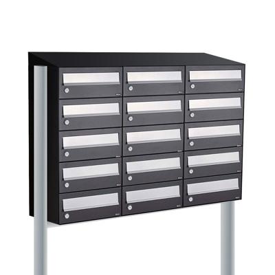 Allux Hive Set 3-Breed, 5-Hoog Met Dak Op Statief Zwart - 40030070_3x5ds