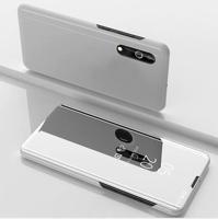 Galvaniseren spiegel horizontale Flip lederen case voor Samsung a2 kern met houder (zilver)