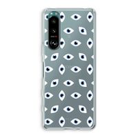 Eyes pattern: Sony Xperia 5 III Transparant Hoesje