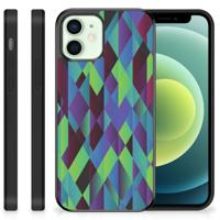 iPhone 12 Mini Grip Case Abstract Green Blue