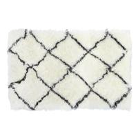 Tapijt DKD Home Decor 120 x 180 x 5 cm Polyester Wit Ruiten