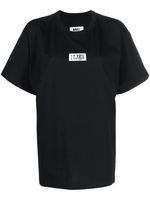 MM6 Maison Margiela t-shirt à motif Zoom Numbers - Noir