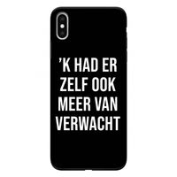 Meer verwacht - Zwart: iPhone XS Max Tough Case