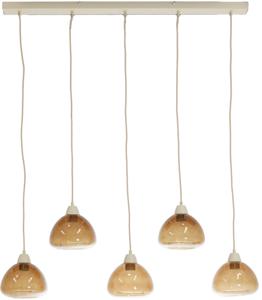 Light & Living Hanglamp Bisho 5-Lamps - Bruin