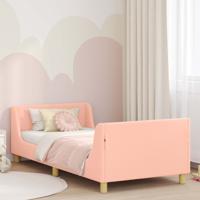 Bedframe voor kinderen met hoofdbord Roze 90 x 200 cm