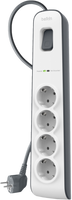 Belkin BSV400VF2M Overspanningsbeveiliging Wit 4 AC-uitgang(en) 2 m - thumbnail