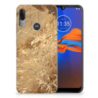 Motorola Moto E6 Plus | TPU | Siliconen hoesje | Marmer Creme